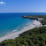 La spiaggia di Torre dell'Orso vista dal drone